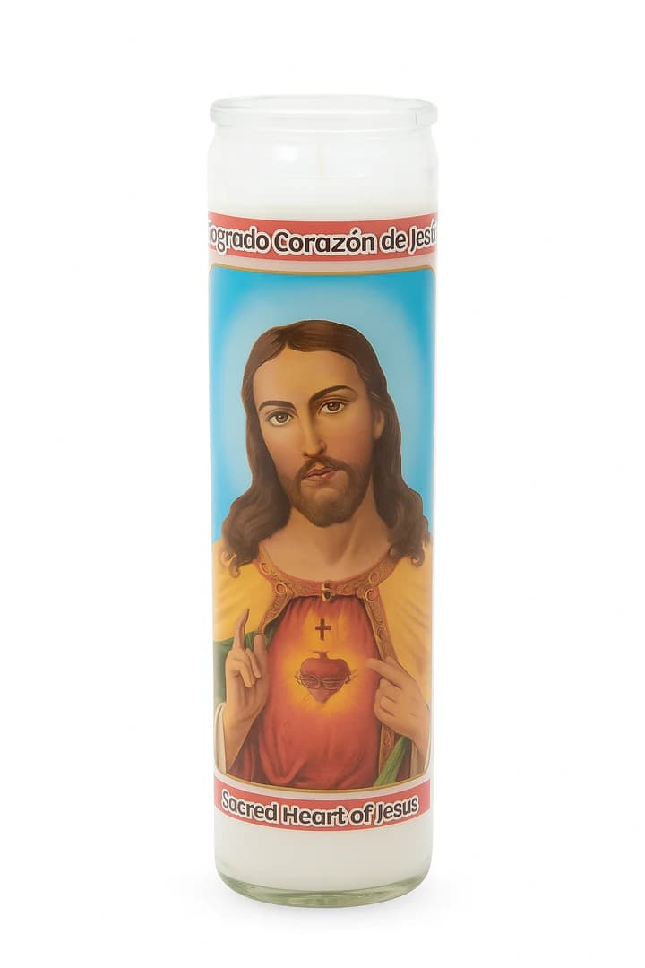 SACRED HEART OF JESUS CANDLE